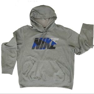 Nike Silver Therma Fit Graphic Hoodie NWOT